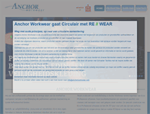 Tablet Screenshot of anchorworkwear.com